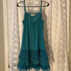 Cute Unique Turquoise Sundress M